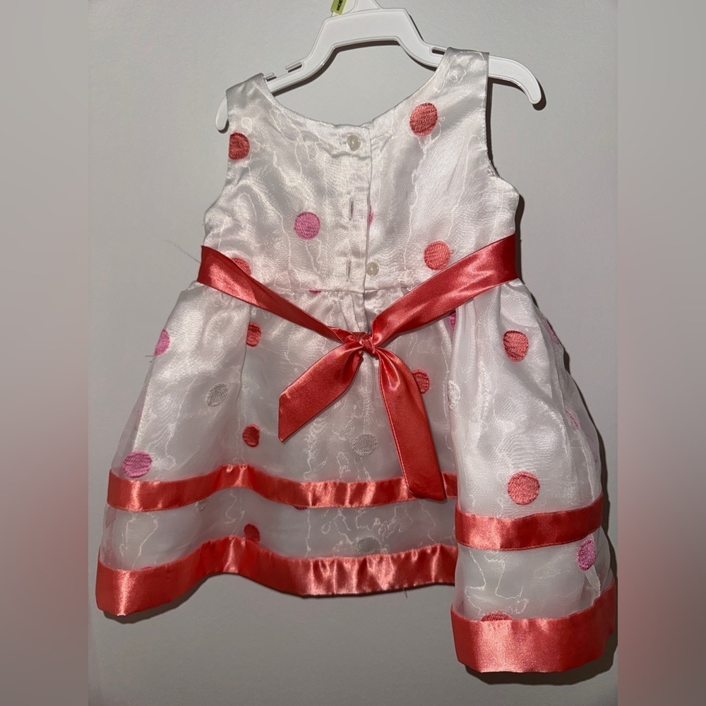 Youngland White Dress with Pink Accents - Picture 2 of 3